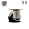 Service Caster Nylon Swivel TP Light Duty Floor Leveling Caster w/1.97" Diameter Black Wheel SCC-TPLV20S50-NYR-330 - alternate 1